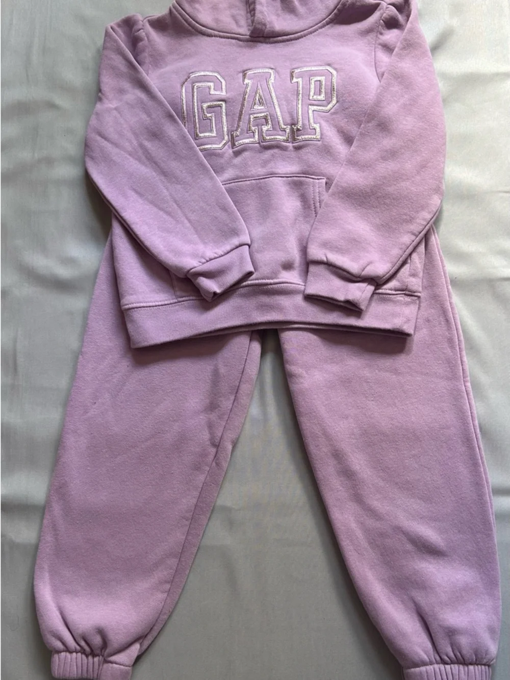Gap Toddler Girls 2-Piece Logo Hoodie & Joggers Set - Lavender Purple - Size 5
